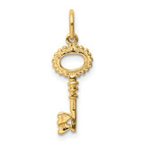 14K Polished Key Charm - K1-770C036F-3817