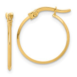 14K Polished Knife Edge Hoop Earrings - TF-C56F8994-2988