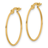 14K Polished Knife Edge Hoop Earrings - TF-D9A6CCC8-2944
