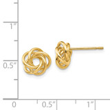 14k Polished Knot Post Earrings - Z6-66D9A870-5208