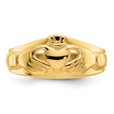 14k Polished Ladies Claddagh Ring - D1-ACF722FA-1161