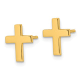14k Polished Latin Cross Post Earrings - YE-BD899A7A-9293