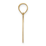 14k Polished Letter G Initial Pendant