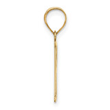 14k Polished Letter R Initial Pendant