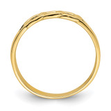 14k Polished Link Band Ring