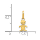 14k Polished Little Boy Pendant