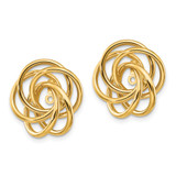 14k Polished Love Knot Earring Jackets - T5-75FA0B19-2390
