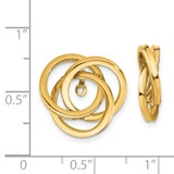14k Polished Love Knot Earring Jackets - TH-2E63D7C4-5224