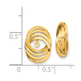 14k Polished Love Knot Earring Jackets - TH-99F2BABD-3311