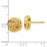 14K Polished Love Knot Post Earrings - TF-5110317A-8051
