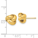 14k Polished Love Knot Post Earrings - TL-1454B981-1459