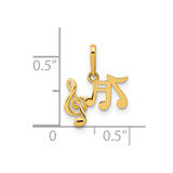 14K Polished Music Notes Pendant - YC-6ADA1949-9460