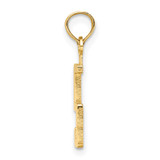 14k Polished Number 5 Pendant - NU-E7C97A36-1391