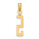 14k Polished Number 5 Pendant - NU-E7C97A36-1391