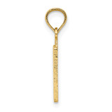 14k Polished Number 50 Pendant