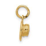14K Polished Pancake Stack Pendant