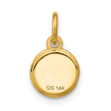 14K Polished Pancake Stack Pendant