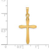 14k Polished Passion Cross Pendant - XR-3FD692EE-6073