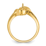 14k Polished Pearl Ring Mounting - Y1-A39B3C98-4295