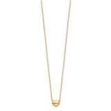 14k Polished Puffed Heart Pendant 16.5 inch Necklace - SF-DE62C3FB-7341