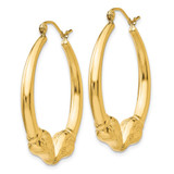 14k Polished Ram Hoop Earrings - S1-7346592F-1831