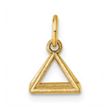 14K Polished Rectangular Pyramid Shape Pendant
