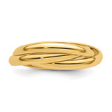 14k Polished Rolling Ring Size 5.5