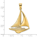 14K Polished Sailboat Charm - K7-F3018CF6-5462
