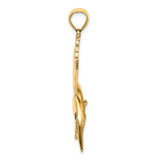 14K Polished Sailfish Charm