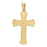 14k Polished Satin and D/C Crucifix Pendant - K5-B6B05A3B-5878