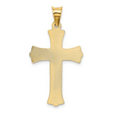 14k Polished Satin and D/C Crucifix Pendant - K5-C8D4C448-8201