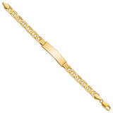 14k Polished Solid Chain/Solid Plate Anchor Link 37x10mm Plate 8 inch ID Bracelet - CG-2F807E88-8129