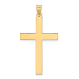 14k Polished Solid Cross Pendant - XR-2FC4C37F-3481