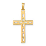 14k Polished Solid Cross Pendant - XR-629DC158-6252