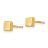 14k Polished Square Post Ear - YE-2746B7AC-6244
