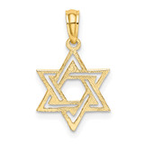 14K Polished Star Of David Charm - K8-8C2366A2-9914