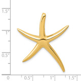 14k Polished Starfish Slide - K6-4774A3BF-6203