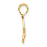 14k Polished Stars Pendant