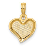 14K Polished Teardrop Heart Charm - K7-F7DEFA78-5407