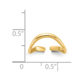 14k Polished Toe Ring