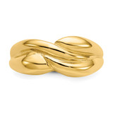 14k Polished Twisted Dome Ring - C1-46380778-3956