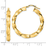 14K Polished Twisted Hoop Earrings - TF-05C802FF-6423