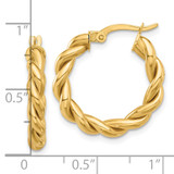 14k Polished Twisted Hoop Earrings - TF-7F871A87-7859