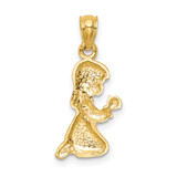 14k Praying Girl Pendant - C3-A689A33D-2125
