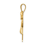 14k Puffed Girl w/Bow on Left Engravable Charm - XK-35AA0ADE-5198