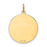 14k Pug Disc Charm