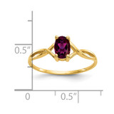 14k Rhodolite Garnet Birthstone Ring - XB-08889FD1-2120