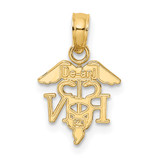 14K RN Caduceus Charm - K2-1A8ED2F3-3539