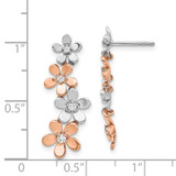 14k Rose and White Gold Diamond Earrings - EM-F2026D9B-7220