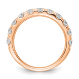 14k Rose Gold 1 1/2 carat Lab Grown Diamond VS/SI+ G+ Complete Wedding Band - RM-785F46E9-8789